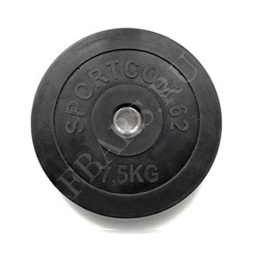 Диск (блин) для штанги 7.5 кг обрезиненный 25 мм (26 мм)